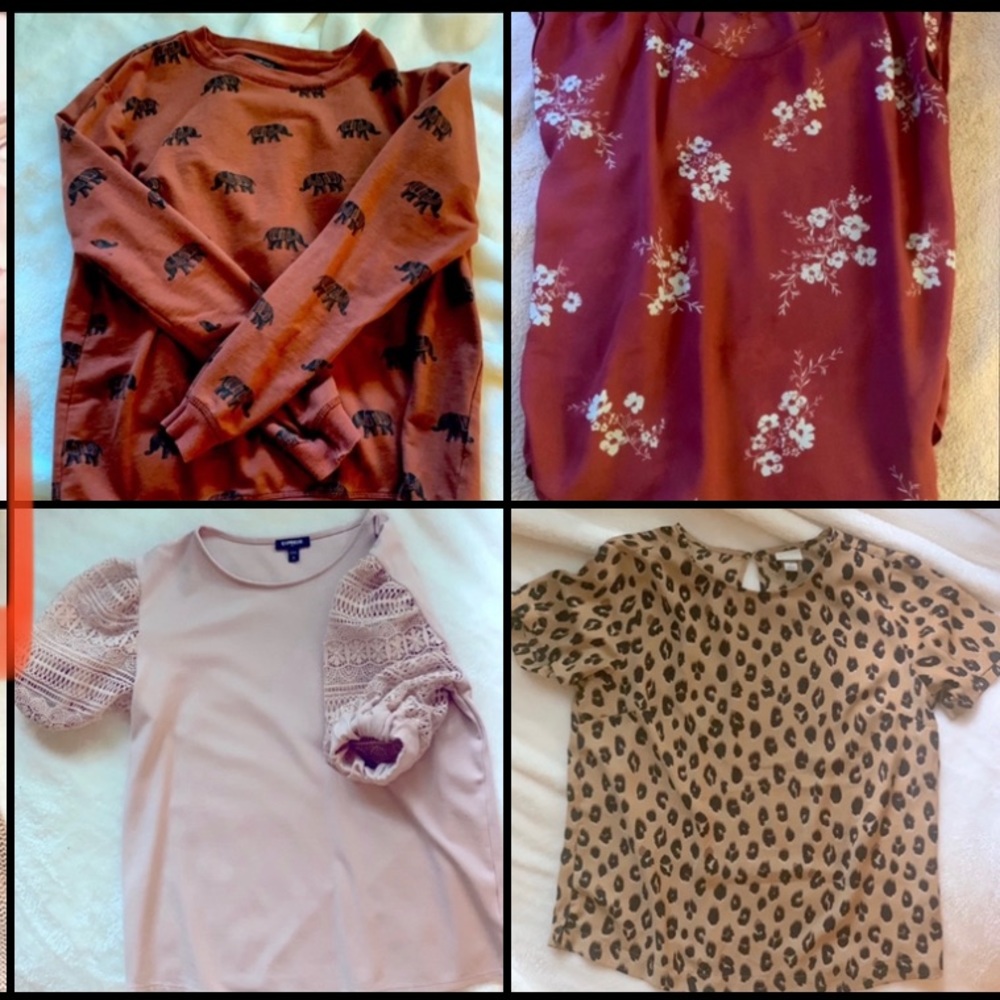 Lot of 7 size medium tops
